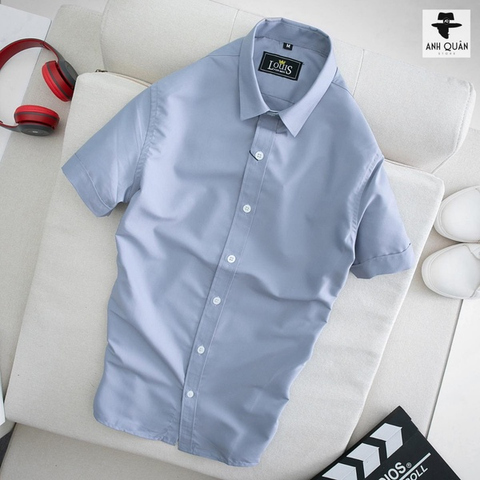 Áo sơ mi nam trắng cộc tay chuẩn mem