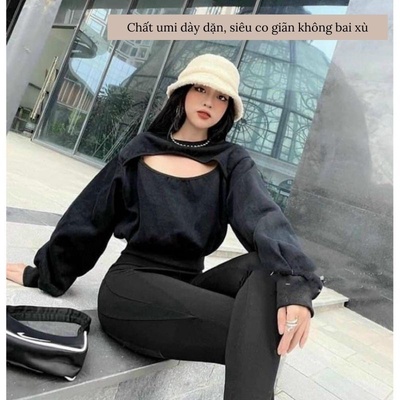 QUẦN JEANS NỮ HAI MÀU TÚI NỔI ĐỘC ĐÁO